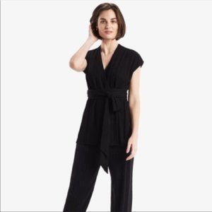 M.M. LaFleur Valerie Wrap Top Black XS NWT